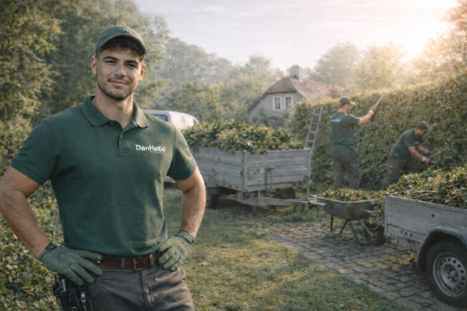 DanHjælp team ved arbejde